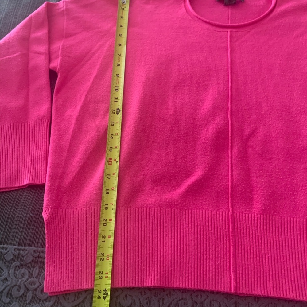 French Connection Hot Pink Sweater Pullover Large - Picture 12 of 12
